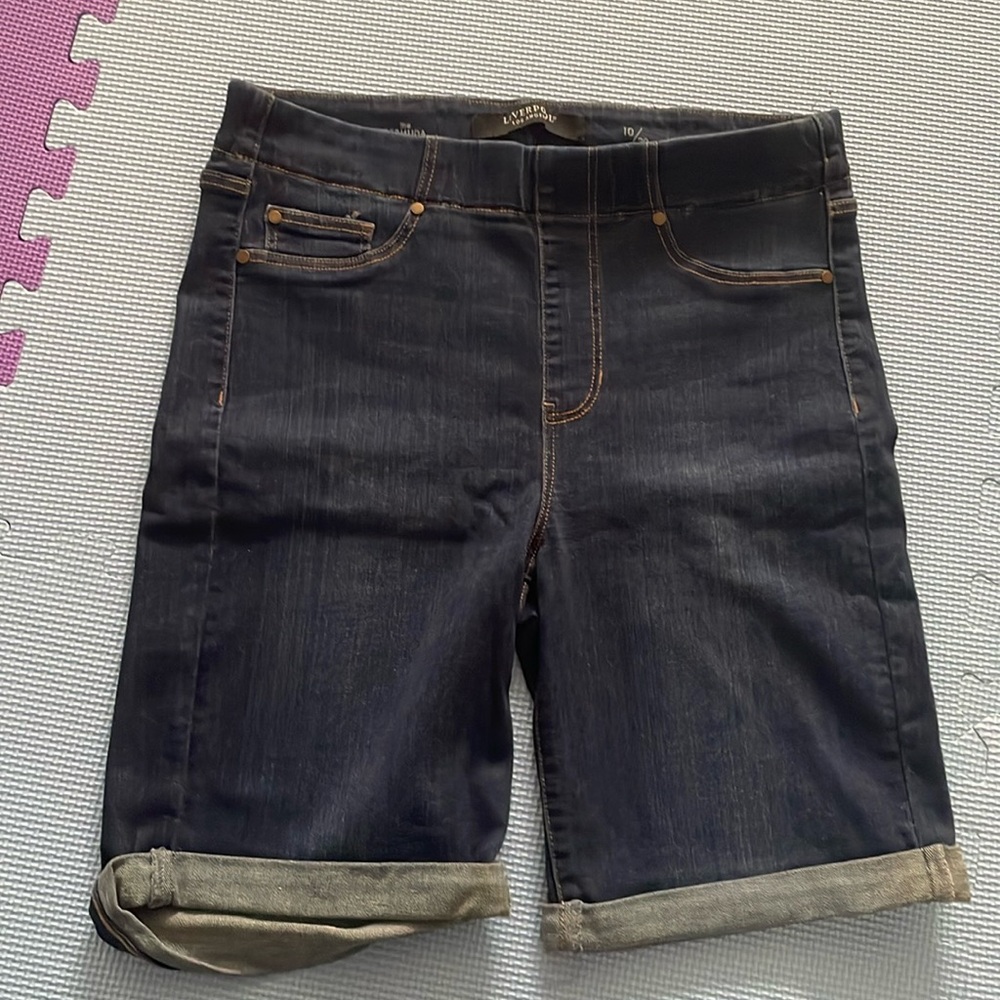 Liverpool The Bermuda Stretch Denim Shorts - Griffith